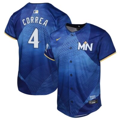 Carlos Correa Minnesota Twins Youth 2024 City Connect Limited Jersey - Royal