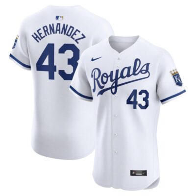 Carlos Hernandez Kansas City Royals Home Elite Player Jersey - White