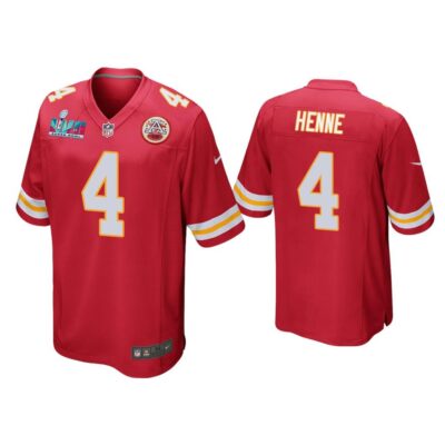 Chad Henne Kansas City Chiefs Super Bowl LVII Red Game Jersey