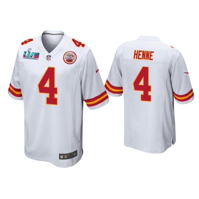 Chad Henne Kansas City Chiefs Super Bowl LVII White Game Jersey