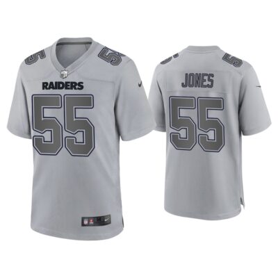 Chandler Jones Las Vegas Raiders Gray Atmosphere Fashion Game Jersey