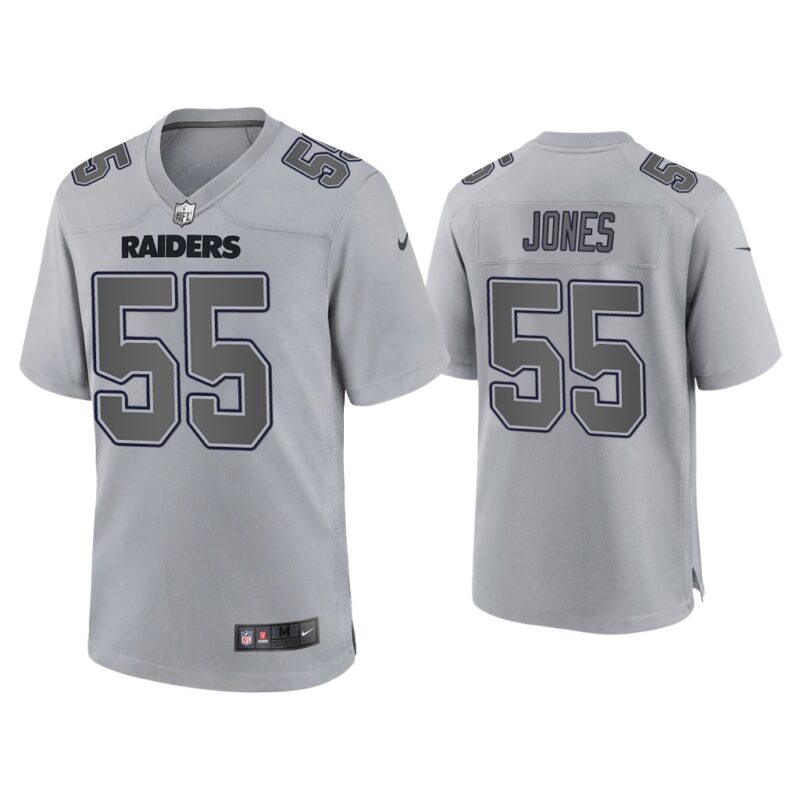 Chandler Jones Las Vegas Raiders Gray Atmosphere Fashion Game Jersey