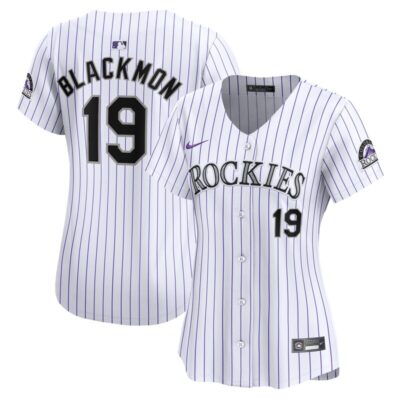 Charlie Blackmon Colorado Rockies Women Home Limited Player Jersey - White