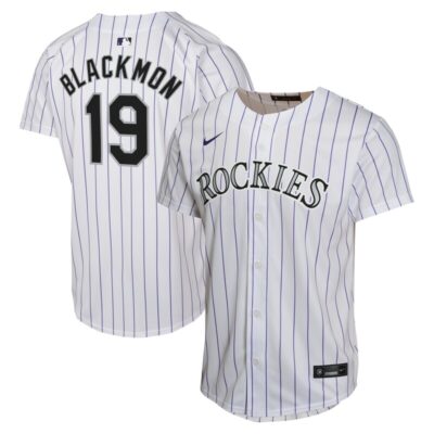 Charlie Blackmon Colorado Rockies Youth Home Game Player Jersey - White