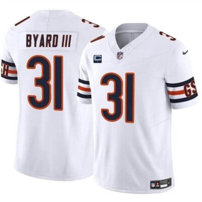 Chicago Bears #31 Kevin Byard III White 2024 F.U.S.E. With 1-star C Patch Vapor Untouchable Limited Football Stitched Jersey