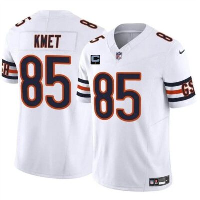 Chicago Bears #85 Cole Kmet White 2024 F.U.S.E. With 1-star C Patch Vapor Untouchable Limited Football Stitched Jersey