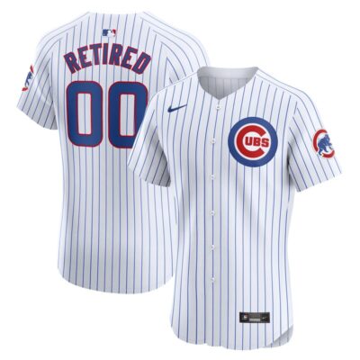 Chicago Cubs Home Elite Pick-A-Player Retired Roster Jersey - White