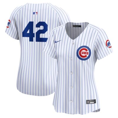 Chicago Cubs Women 2024 Jackie Robinson Day Home Limited Jersey - White