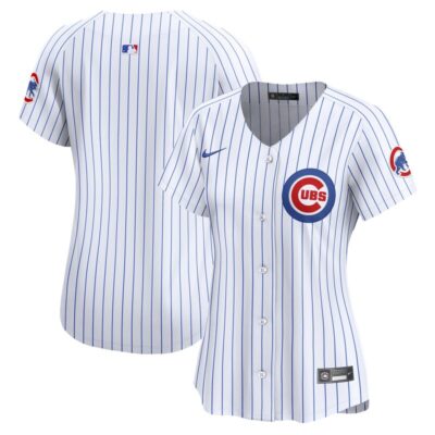 Chicago Cubs Women Home Limited Jersey - White