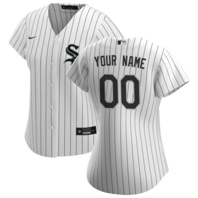 Chicago White Sox Women Home Replica Custom Jersey - White