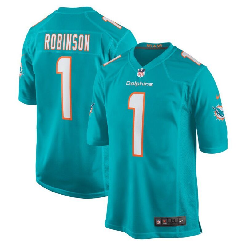 Chop Robinson Miami Dolphins 2024 NFL Draft First Round Pick Player Game Jersey - Aqua