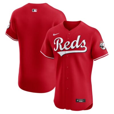 Cincinnati Reds Alternate Vapor Premier Elite Patch Jersey - Red