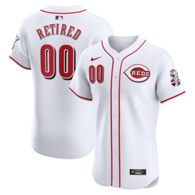 Cincinnati Reds Home Elite Pick-A-Player Retired Roster Jersey - White