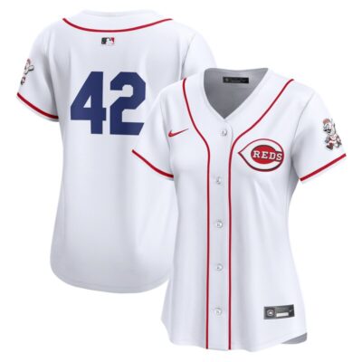 Cincinnati Reds Women 2024 Jackie Robinson Day Home Limited Jersey - White