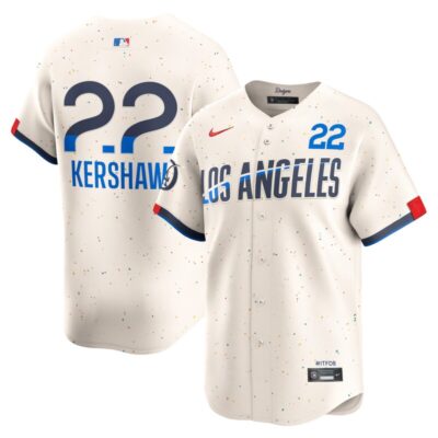 Clayton Kershaw Los Angeles Dodgers 2024 City Connect Limited Player Jersey - Cream