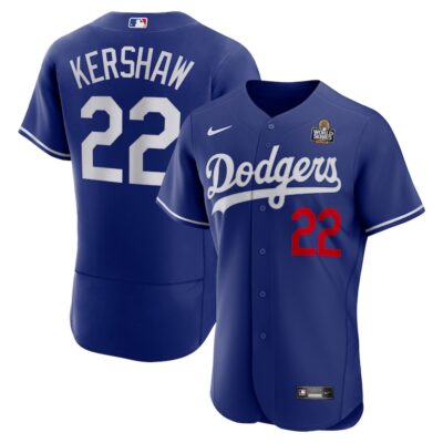 Clayton Kershaw Los Angeles Dodgers 2024 World Series Alternate Player Jersey - Royal