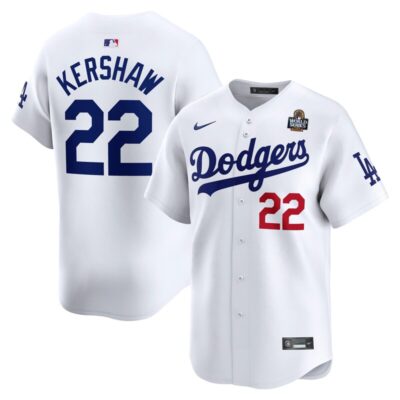 Clayton Kershaw Los Angeles Dodgers 2024 World Series Home Limited Player Jersey - White