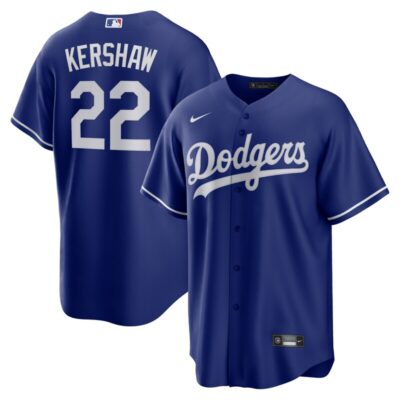 Clayton Kershaw Los Angeles Dodgers Alternate Replica Player Jersey - Royal