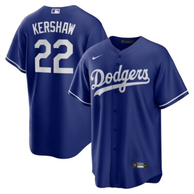 Clayton Kershaw Los Angeles Dodgers Alternate Replica Player Name Jersey - Royal