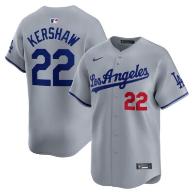 Clayton Kershaw Los Angeles Dodgers Away Limited Player Jersey - Gray