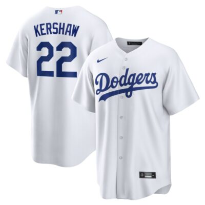 Clayton Kershaw Los Angeles Dodgers Home Replica Player Name Jersey - White