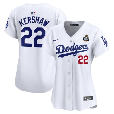 Clayton Kershaw Los Angeles Dodgers Women's 2024 World Series Limited Player Jersey - White