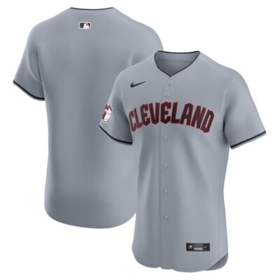 Cleveland Guardians Alternate Vapor Premier Elite Patch Jersey - Gray