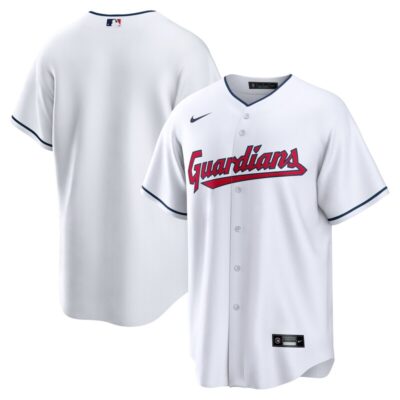 Cleveland Guardians Home Blank Replica Jersey - White