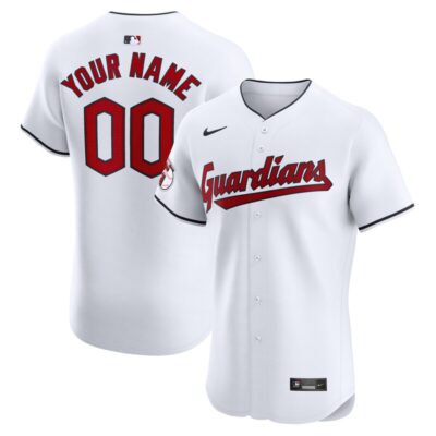 Cleveland Guardians Home Elite Custom Jersey - White