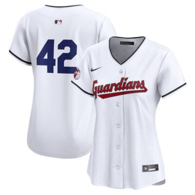 Cleveland Guardians Women 2024 Jackie Robinson Day Home Limited Jersey - White