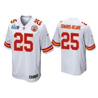 Clyde Edwards-Helaire Kansas City Chiefs Super Bowl LVII White Game Jersey