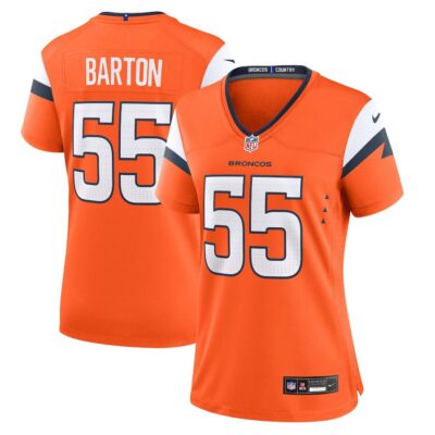 Cody Barton Denver Broncos Women's Game Jersey - Orange