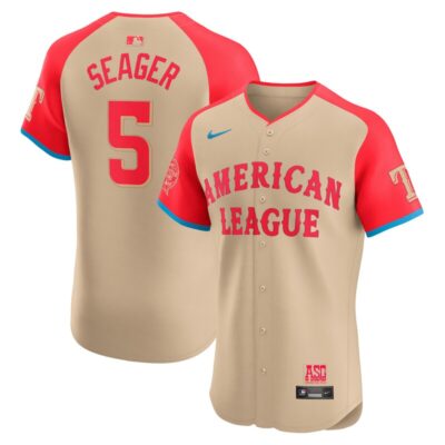 Corey Seager American League 2024 MLB All-Star Game Elite Player Jersey - Cream