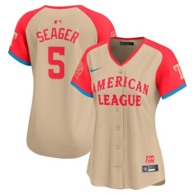 Corey Seager American League Women 2024 MLB All-Star Game Limited Player Jersey - Cream