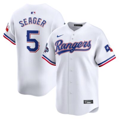 Corey Seager Texas Rangers Home 2023 World Series Champions Limited Jersey - White