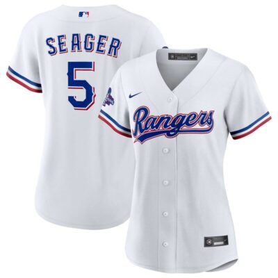 Corey Seager Texas Rangers Women Home 2023 World Series Champions Replica Player Jersey - White