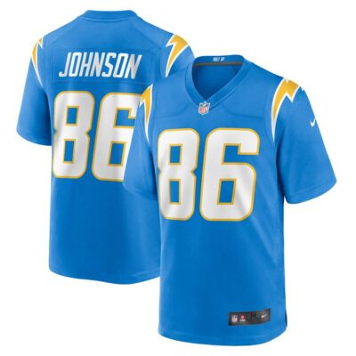 Cornelius Johnson Los Angeles Chargers Team Game Jersey - Powder Blue