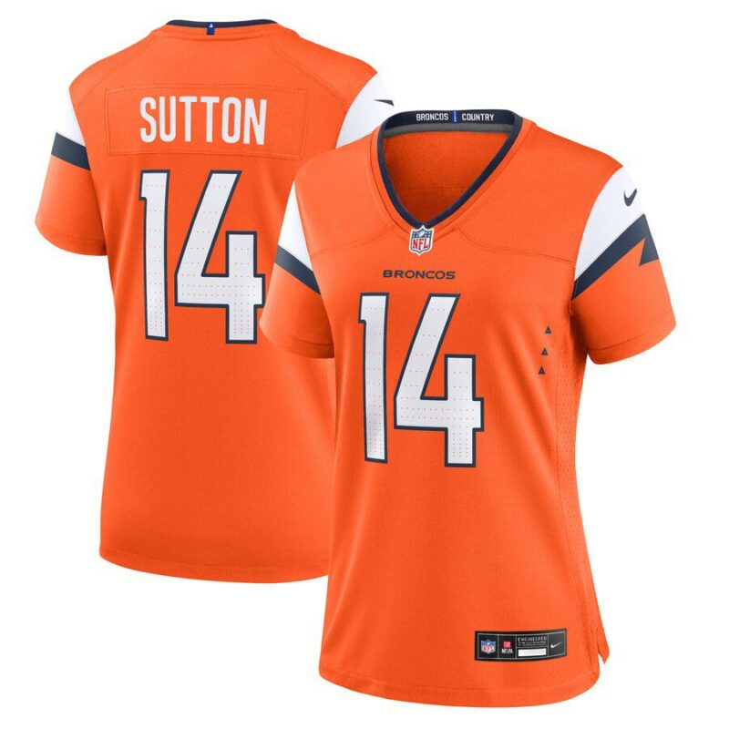 Courtland Sutton Denver Broncos Women's Game Jersey - Orange