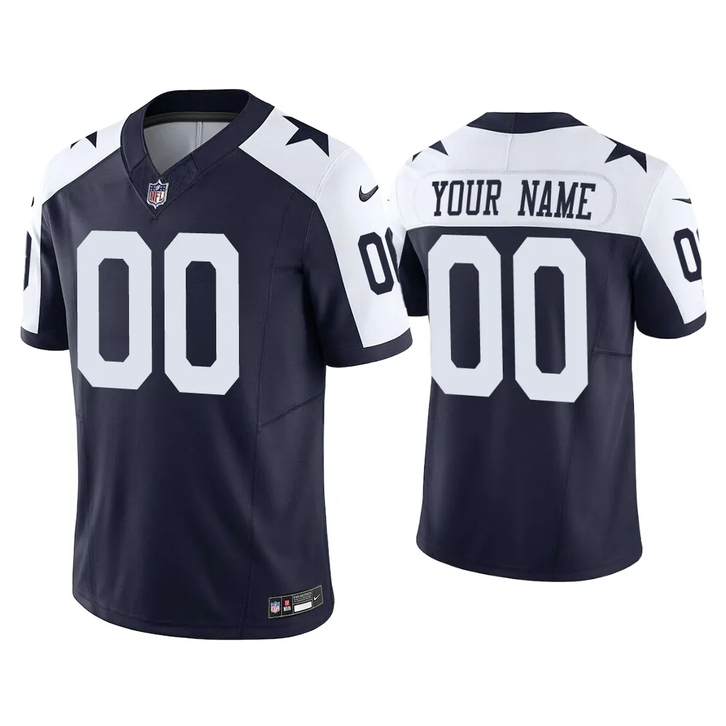 Custom Dallas Cowboys Navy Vapor F.U.S.E. Limited Jersey