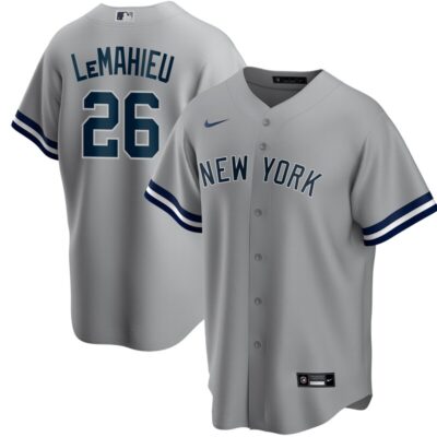 DJ LeMahieu New York Yankees Road Replica Player Jersey - Gray