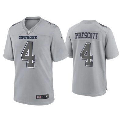 Dak Prescott Dallas Cowboys Gray Atmosphere Fashion Game Jersey