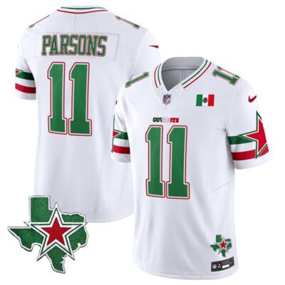 Dallas Cowboys #11 Micah Parsons 2024 Mexico White F.U.S.E. Limited Football Stitched Jersey