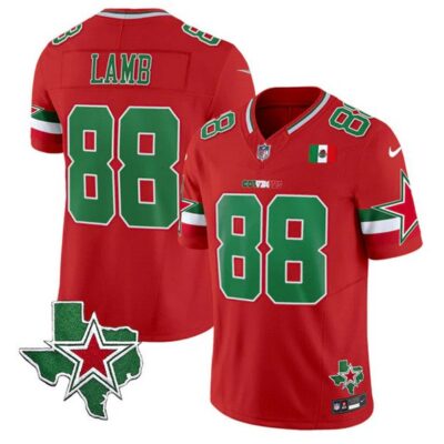 Dallas Cowboys #88 CeeDee Lamb Red 2024 F.U.S.E. Mexico Vapor Untouchable Limited Stitched Jersey