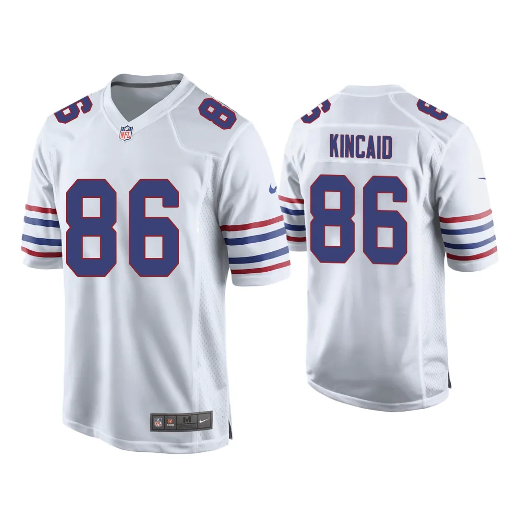 Dalton Kincaid Buffalo Bills White 2023 NFL Draft Alternate Game Jersey