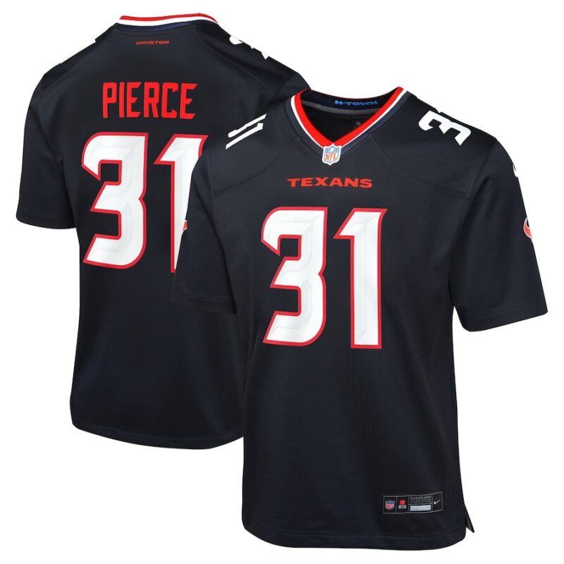 Dameon Pierce Houston Texans Youth Game Jersey - Navy