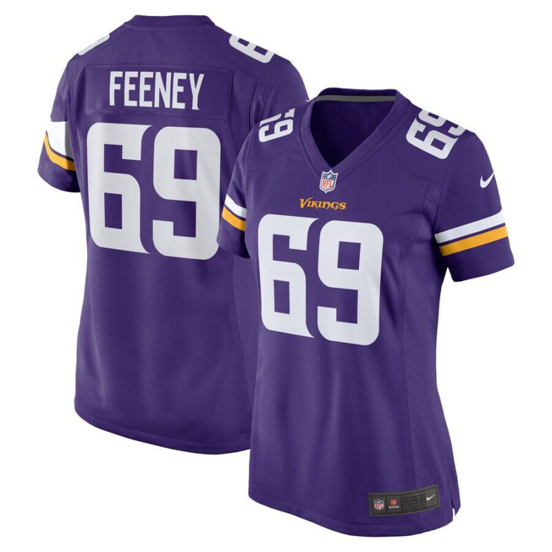 Dan Feeney Minnesota Vikings Women's Team Game Jersey - Purple