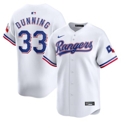 Dane Dunning Texas Rangers Home Limited Player Jersey - White