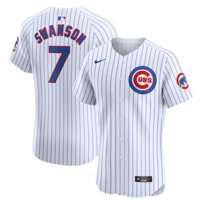 Dansby Swanson Chicago Cubs Home Elite Player Jersey - White