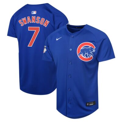 Dansby Swanson Chicago Cubs Youth Alternate Limited Player Jersey - Royal