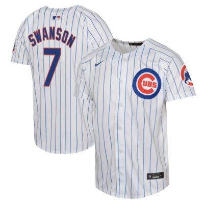 Dansby Swanson Chicago Cubs Youth Limited Player Jersey - White